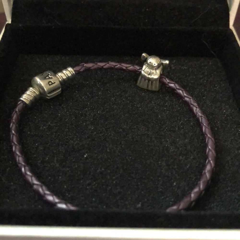 Pandora Cord Bracelet & Charm